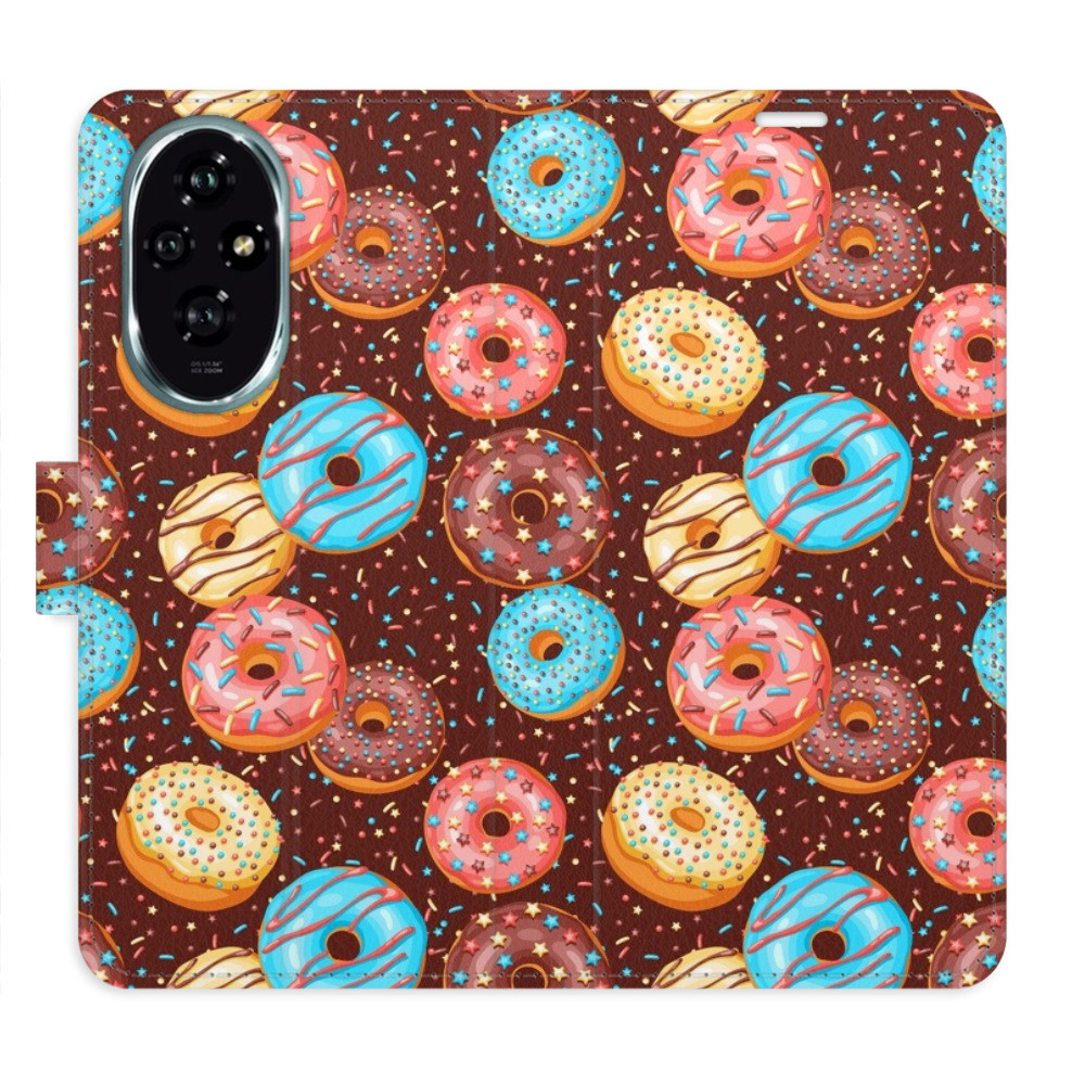 Flipové puzdro iSaprio - Donuts Pattern - Honor 200