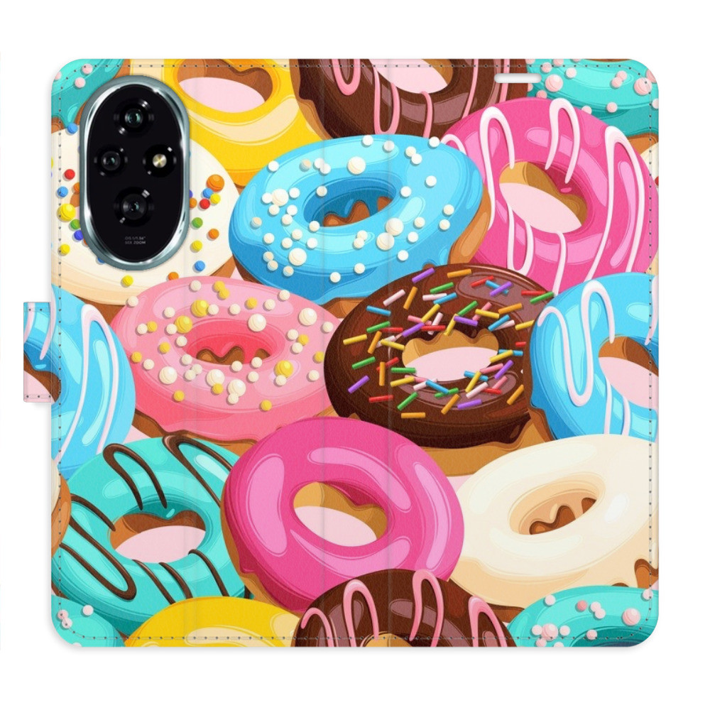 Flipové puzdro iSaprio - Donuts Pattern 02 - Honor 200