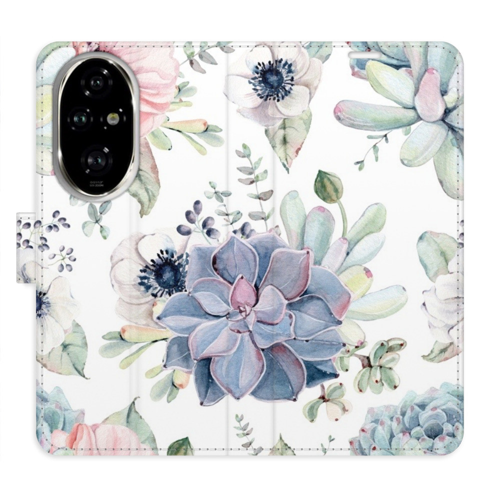 Flipové puzdro iSaprio - Succulents - Honor 200 Pro