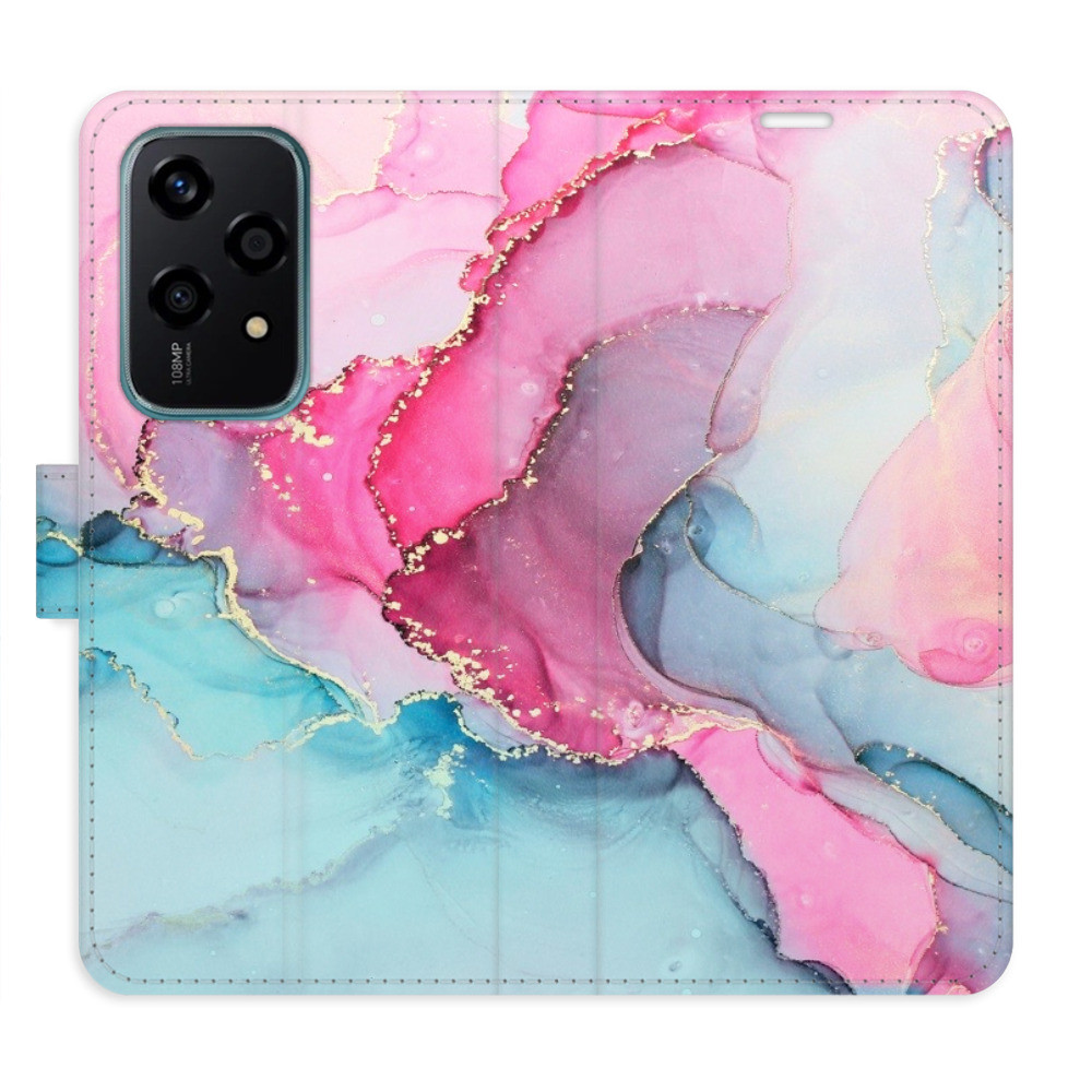Flipové puzdro iSaprio - PinkBlue Marble - Honor 200 Lite