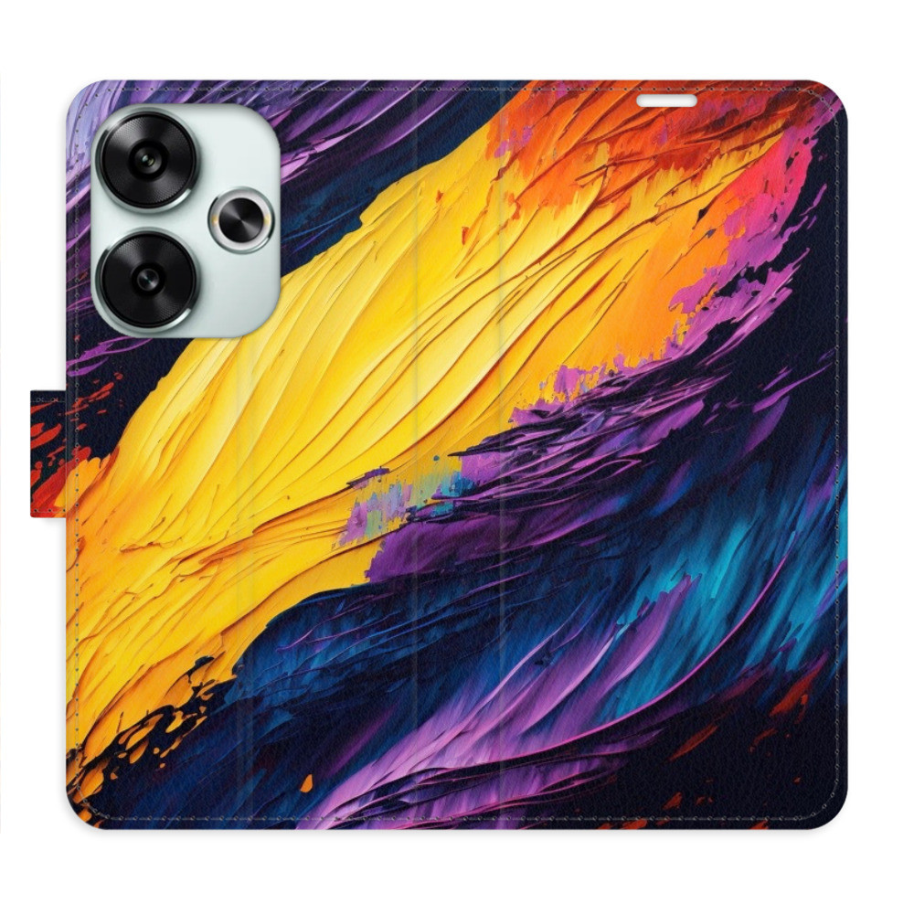 Flipové puzdro iSaprio - Fire Paint - Poco F6