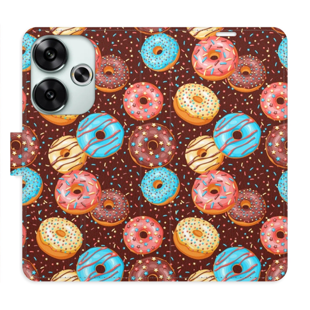 Flipové puzdro iSaprio - Donuts Pattern - Poco F6