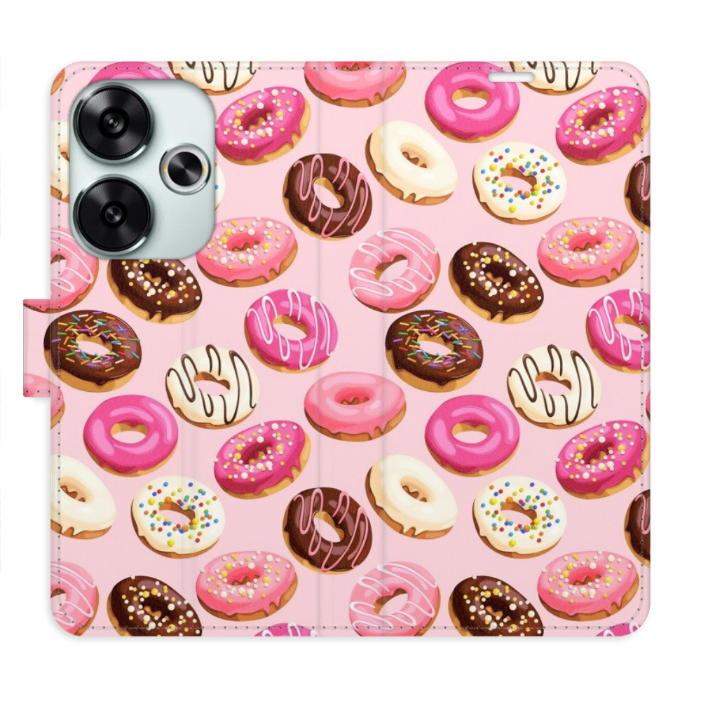 Flipové puzdro iSaprio - Donuts Pattern 03 - Poco F6