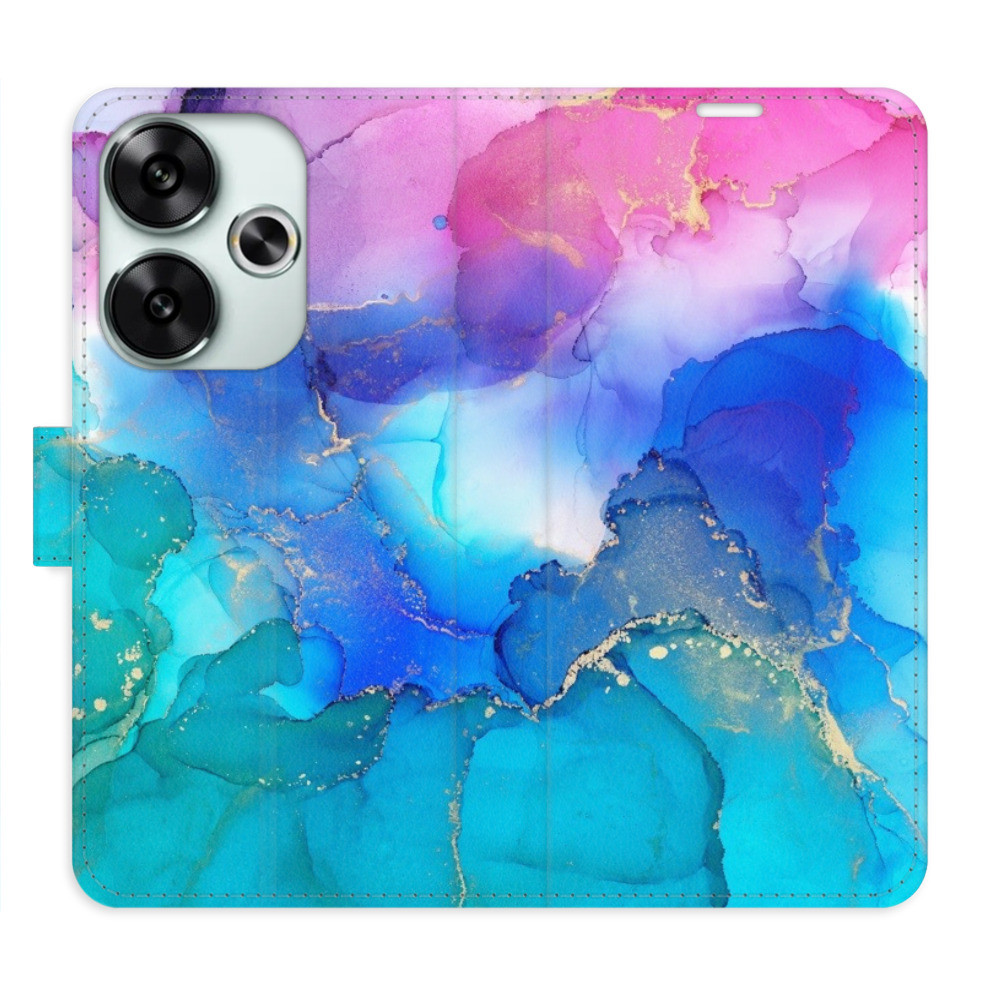 Flipové puzdro iSaprio - BluePink Paint - Poco F6
