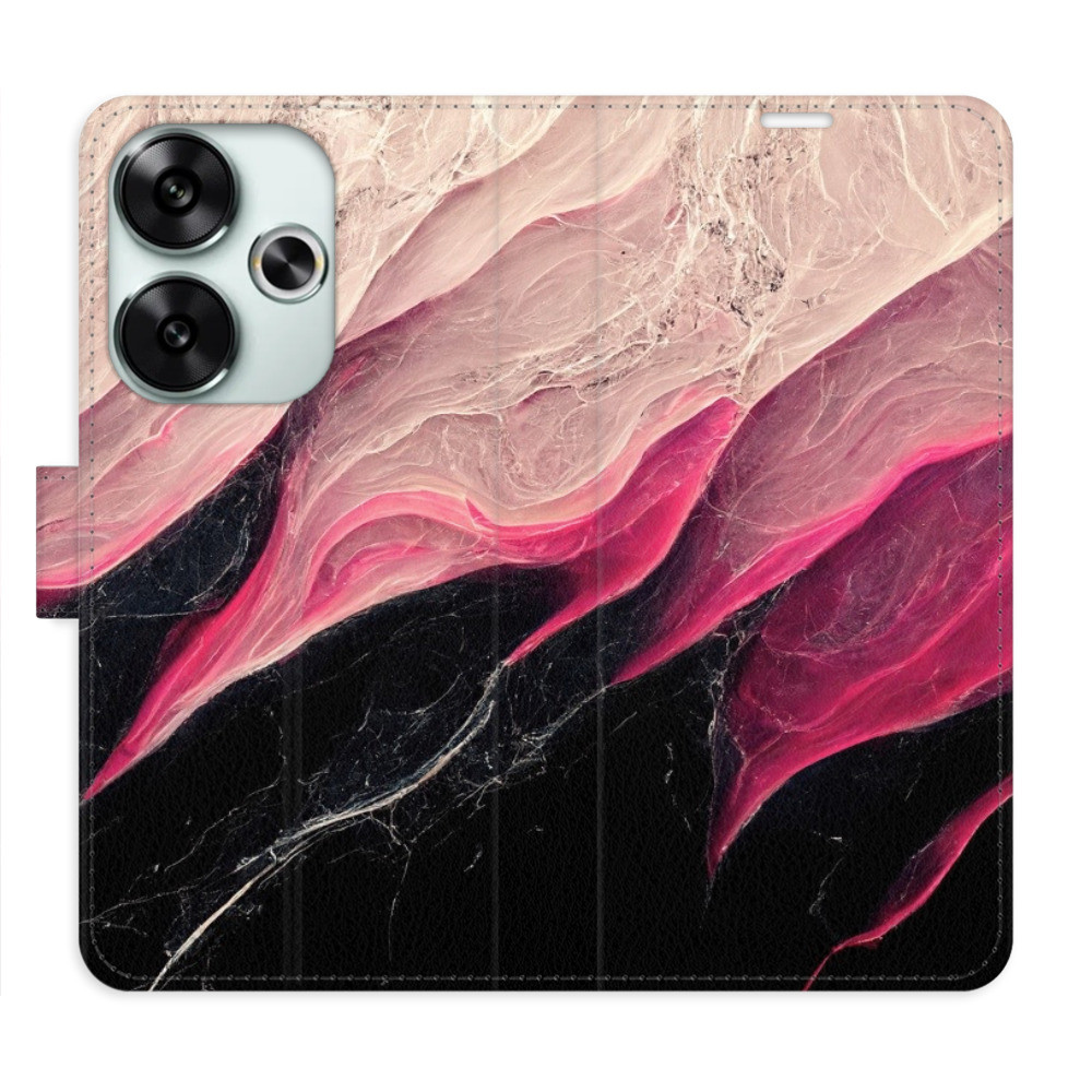 Flipové puzdro iSaprio - BlackPink Marble - Poco F6