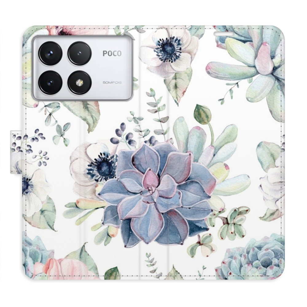 Flipové puzdro iSaprio - Succulents - Poco F6 Pro