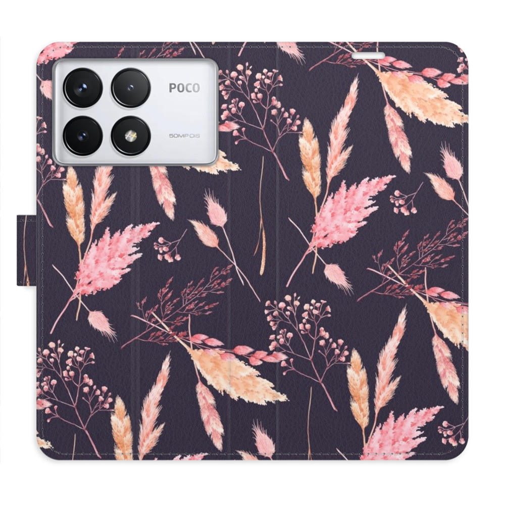 Flipové puzdro iSaprio - Ornamental Flowers 02 - Poco F6 Pro