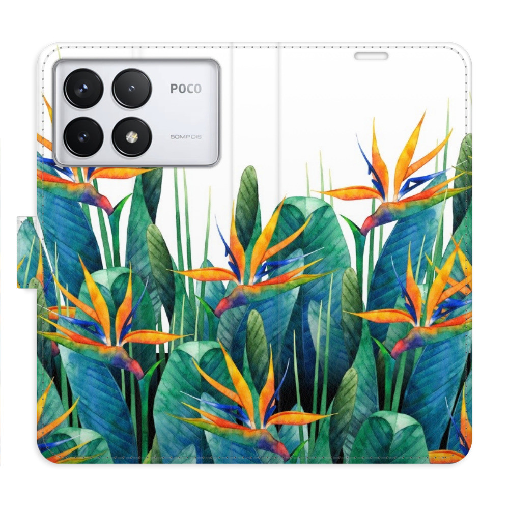 Flipové puzdro iSaprio - Exotic Flowers 02 - Poco F6 Pro