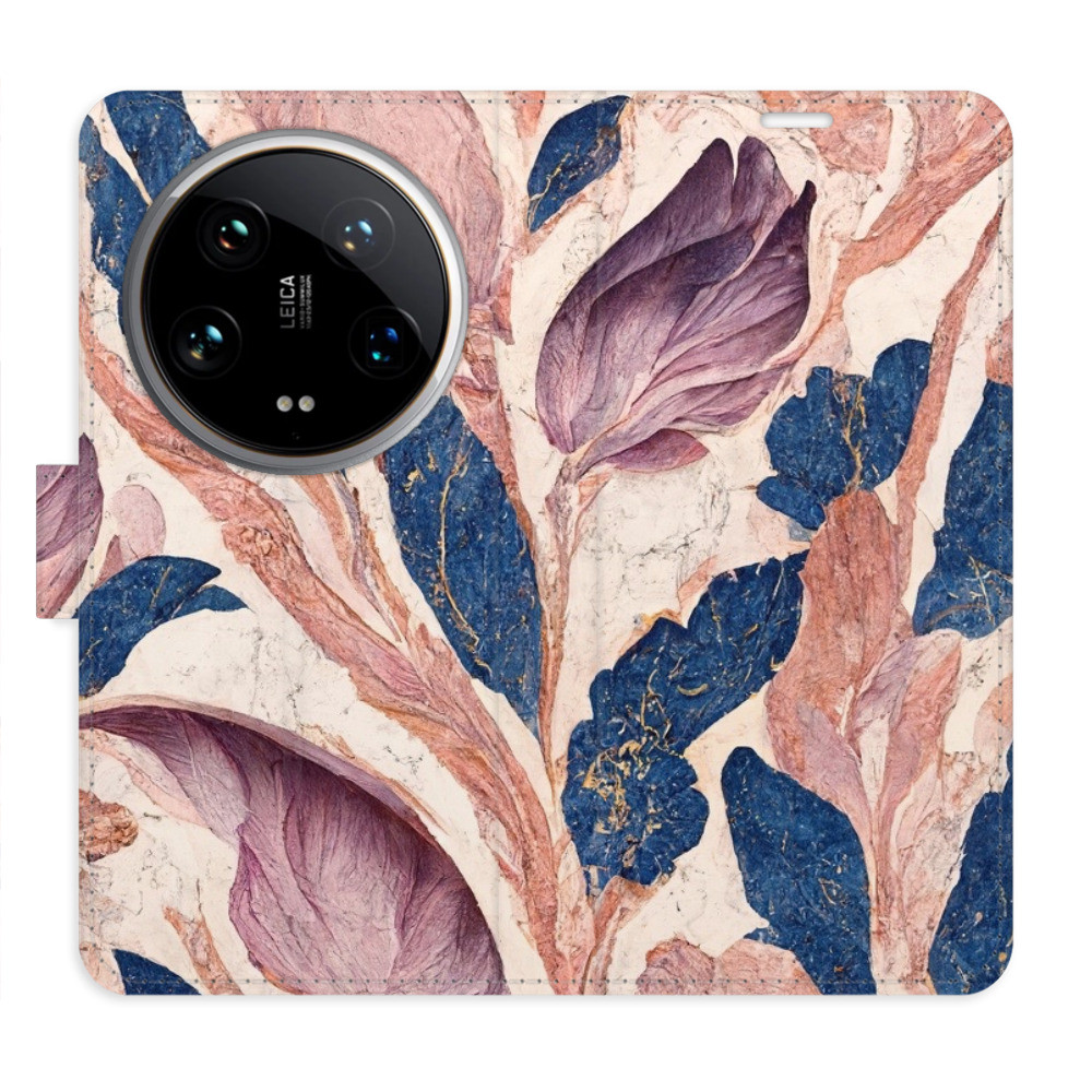 Flipové puzdro iSaprio - Old Leaves 02 - Xiaomi 14 Ultra