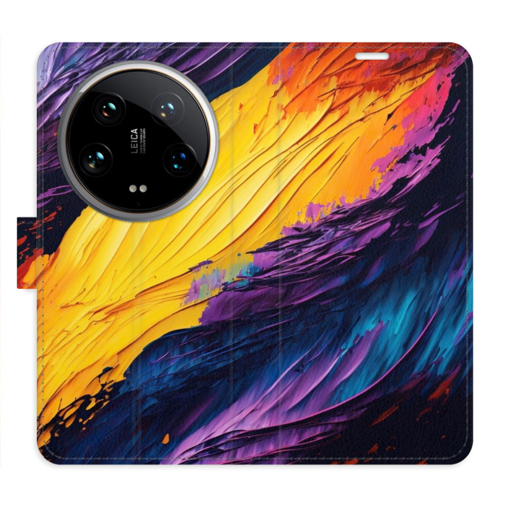 Flipové puzdro iSaprio - Fire Paint - Xiaomi 14 Ultra