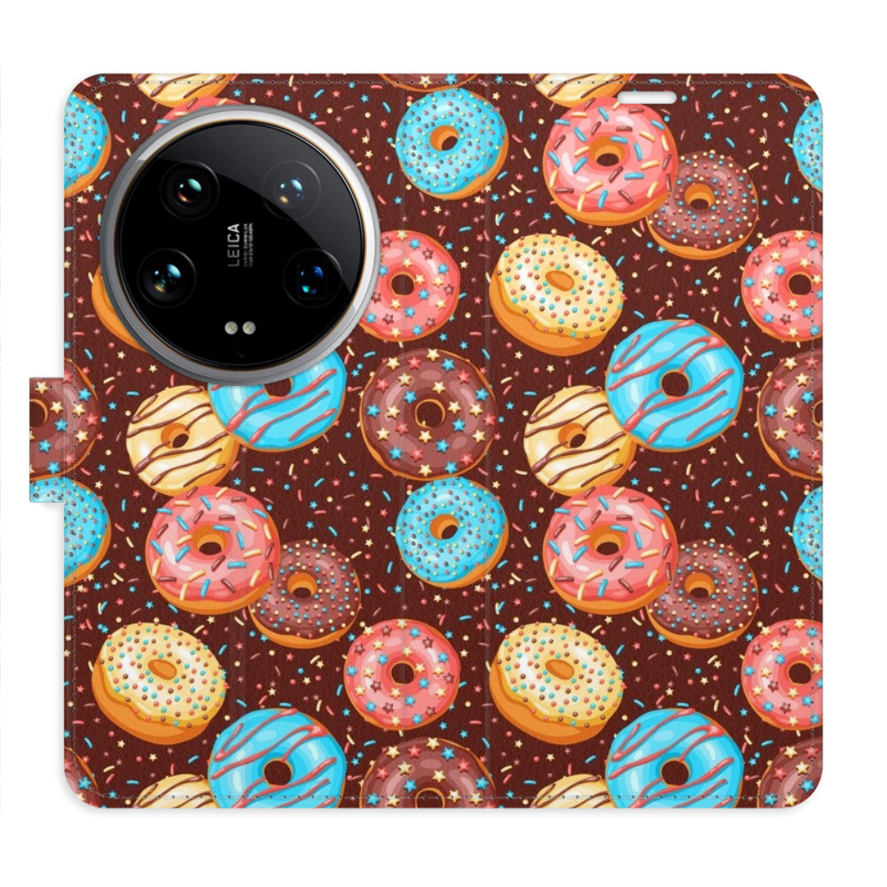 Flipové puzdro iSaprio - Donuts Pattern - Xiaomi 14 Ultra