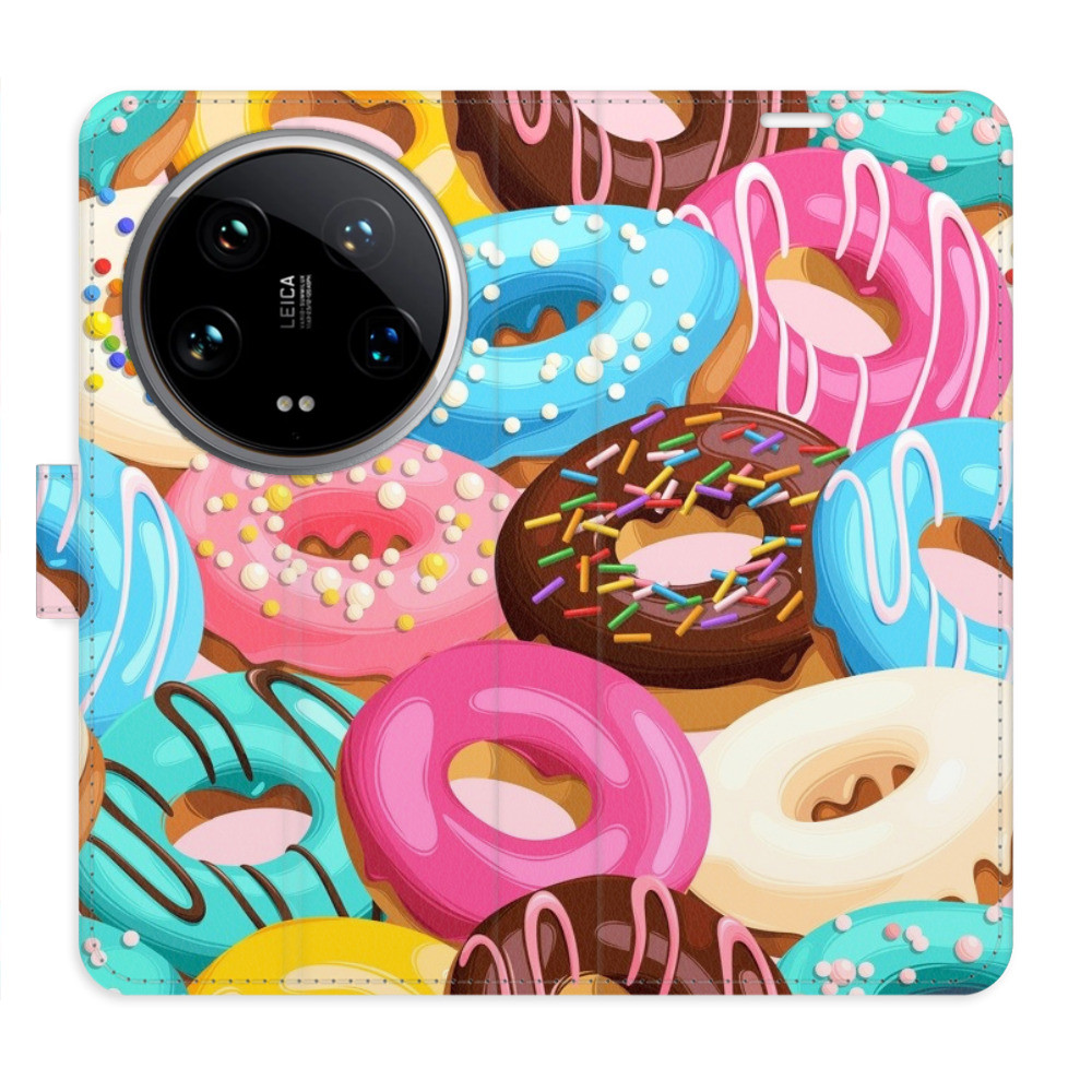 Flipové puzdro iSaprio - Donuts Pattern 02 - Xiaomi 14 Ultra