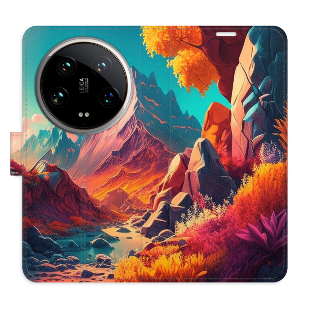 Flipové puzdro iSaprio - Colorful Mountains - Xiaomi 14 Ultra