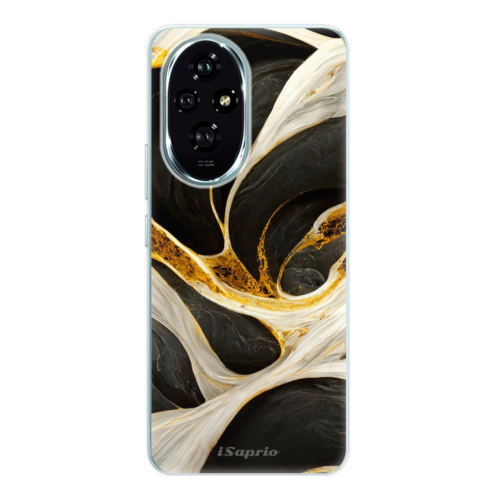 Odolné silikónové puzdro iSaprio - Black and Gold - Honor 200