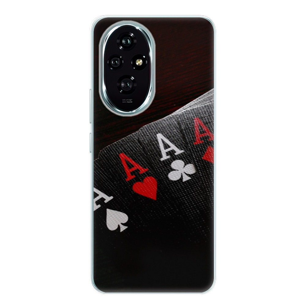 Odolné silikónové puzdro iSaprio - Poker - Honor 200