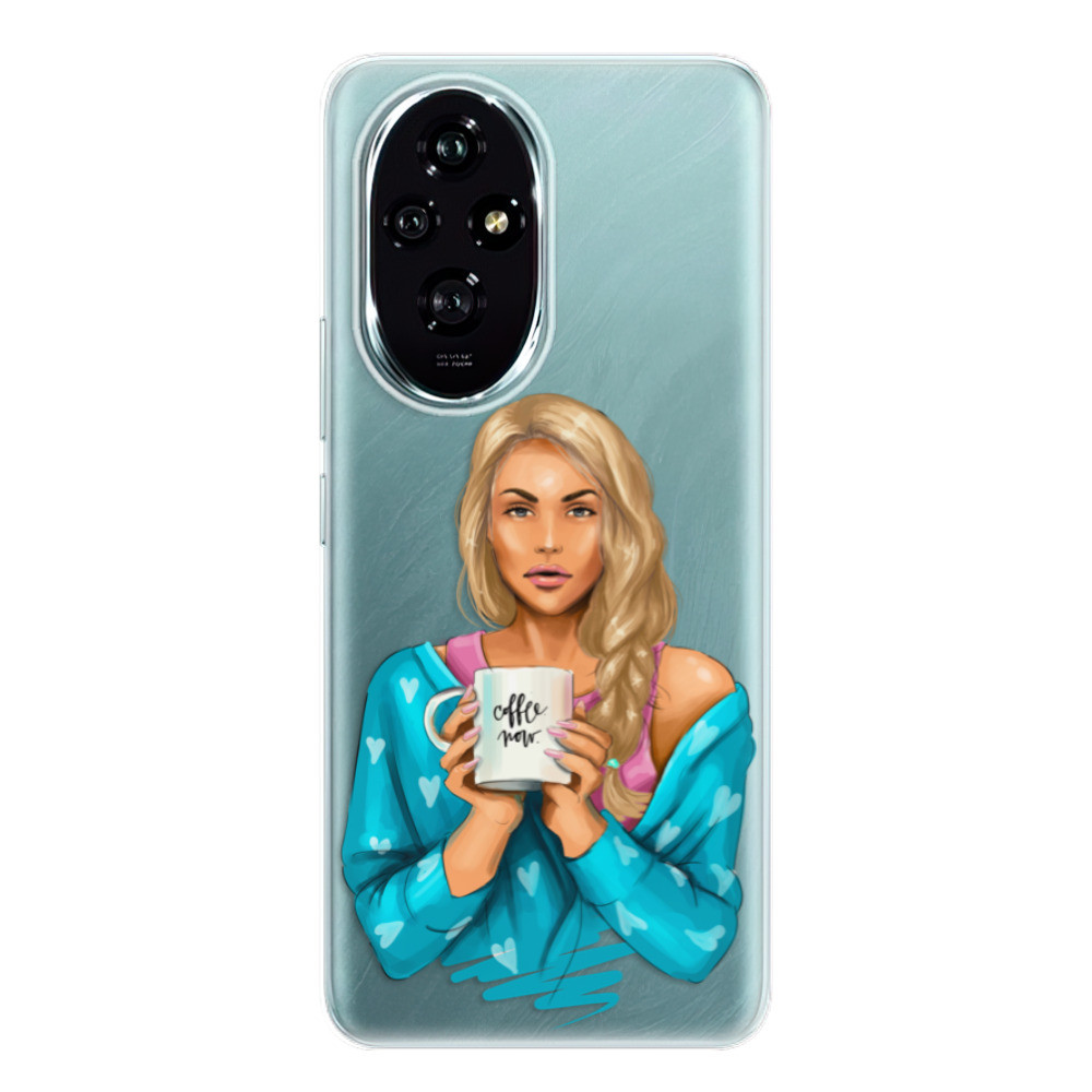 Odolné silikónové puzdro iSaprio - Coffe Now - Blond - Honor 200