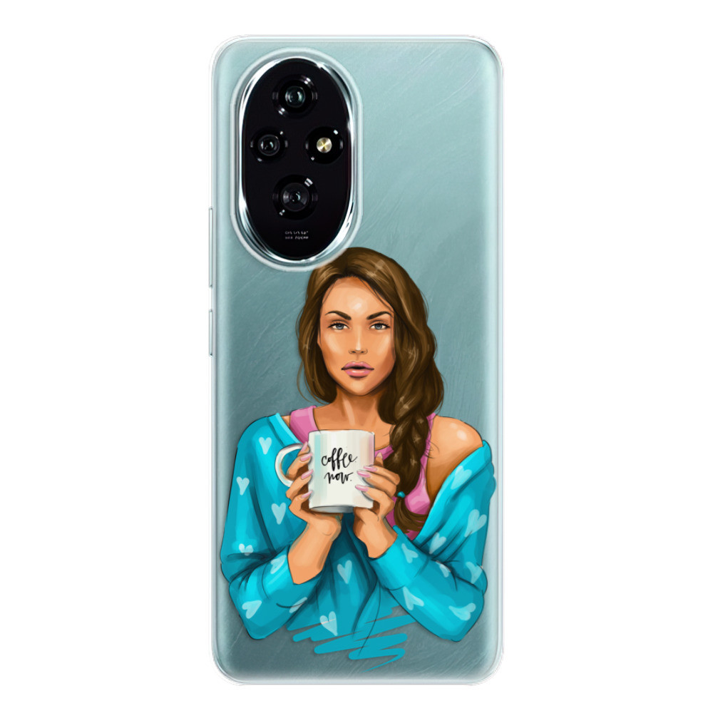 Odolné silikónové puzdro iSaprio - Coffe Now - Brunette - Honor 200