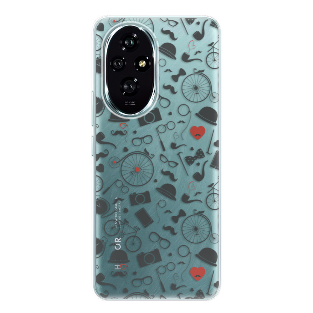 Odolné silikónové puzdro iSaprio - Vintage Pattern 01 - black - Honor 200