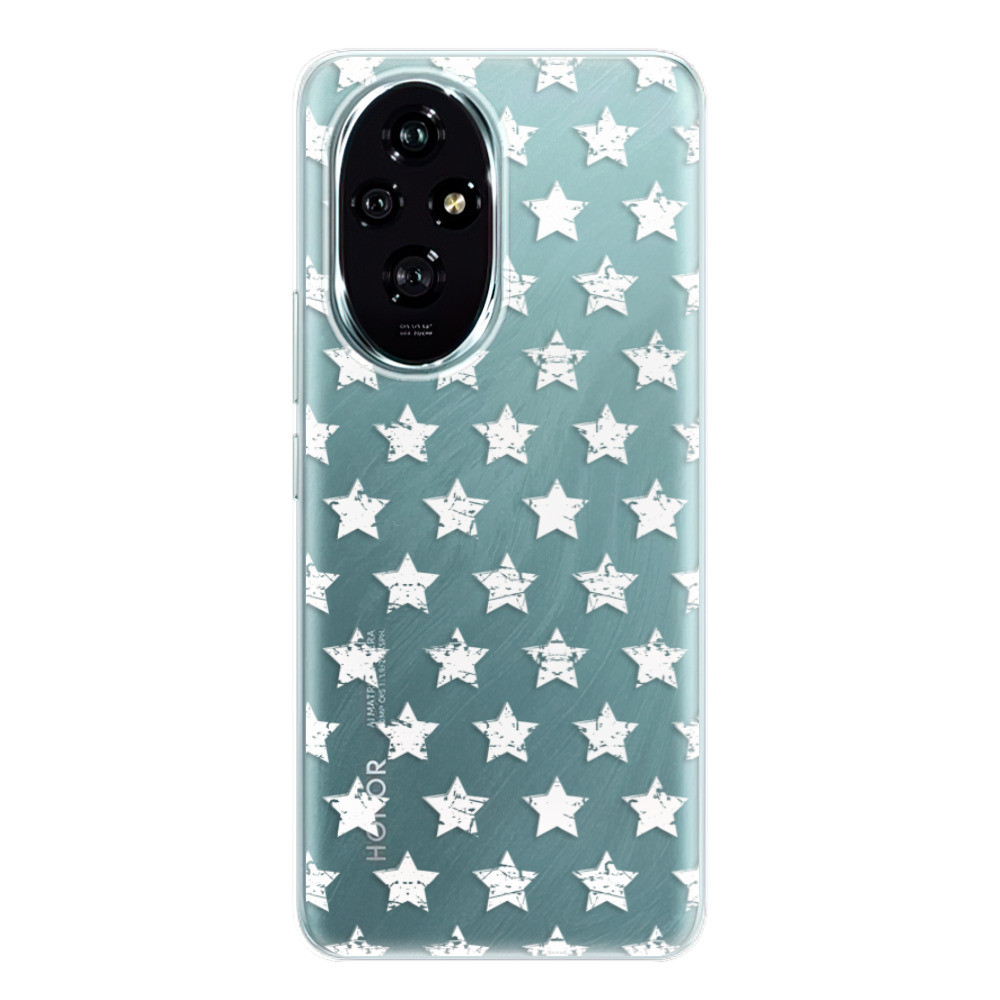 Odolné silikónové puzdro iSaprio - Stars Pattern - white - Honor 200