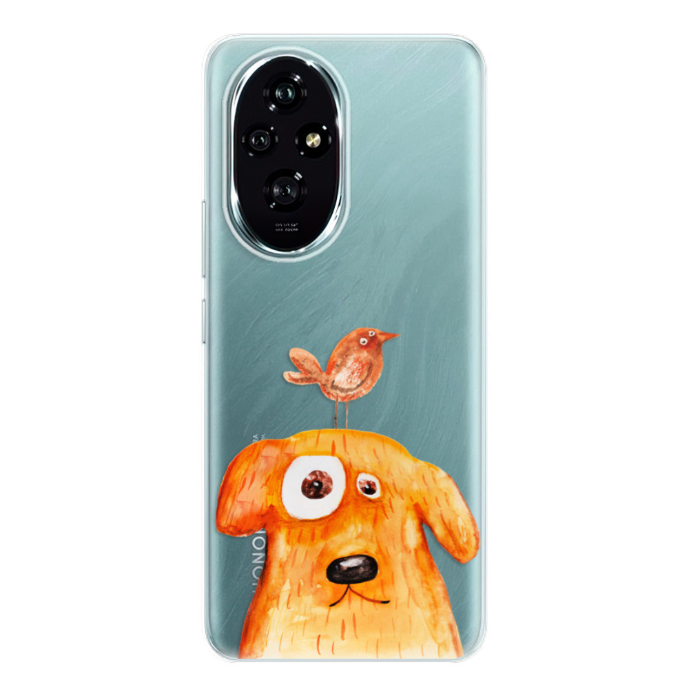 Odolné silikónové puzdro iSaprio - Dog And Bird - Honor 200