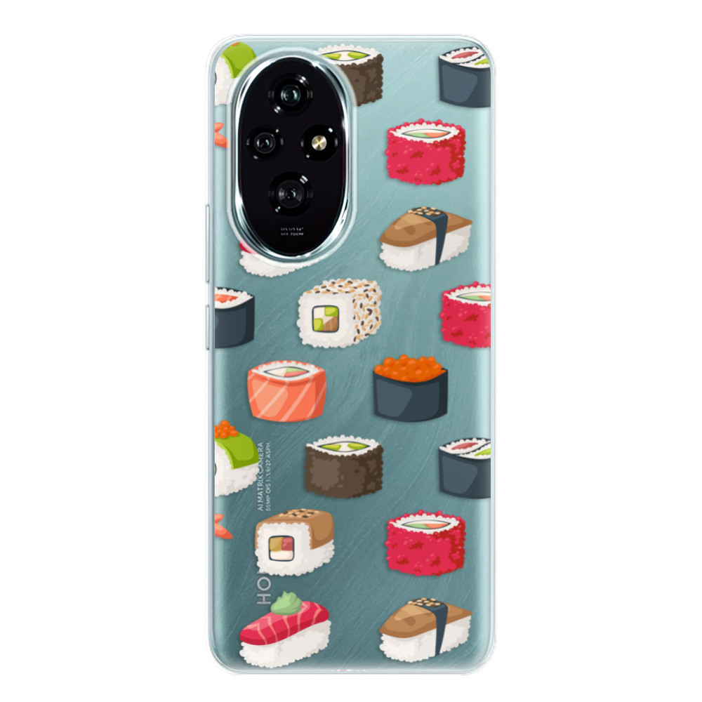 Odolné silikónové puzdro iSaprio - Sushi Pattern - Honor 200