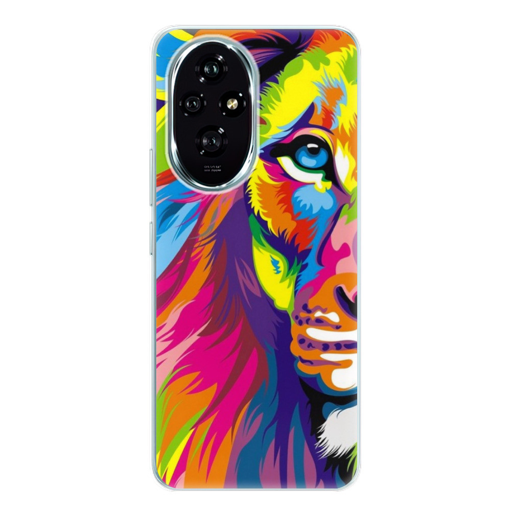 Odolné silikónové puzdro iSaprio - Rainbow Lion - Honor 200