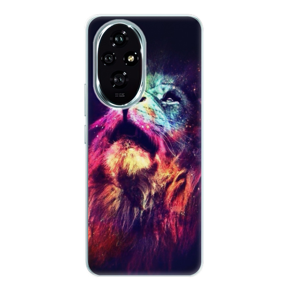 Odolné silikónové puzdro iSaprio - Lion in Colors - Honor 200