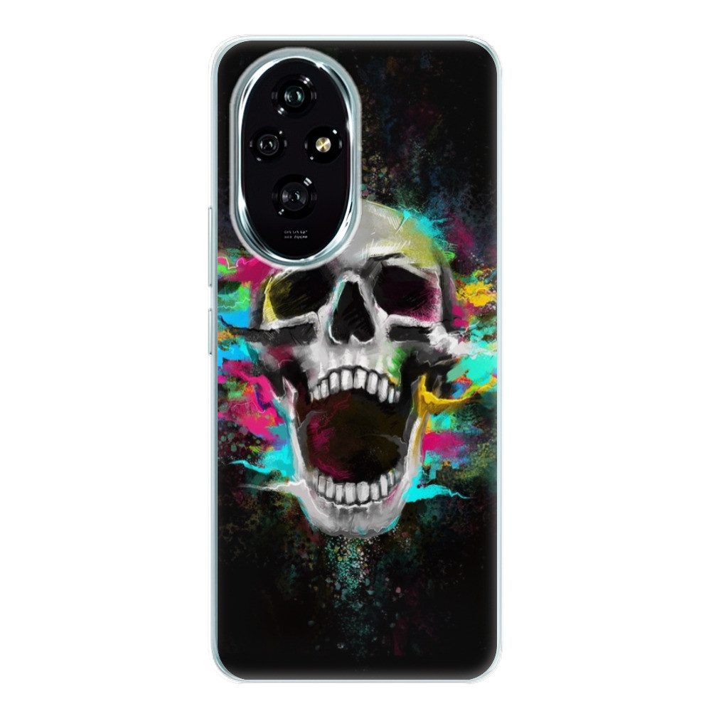 Odolné silikónové puzdro iSaprio - Skull in Colors - Honor 200