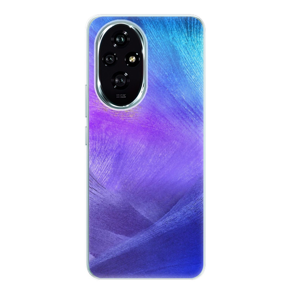 Odolné silikónové puzdro iSaprio - Purple Feathers - Honor 200
