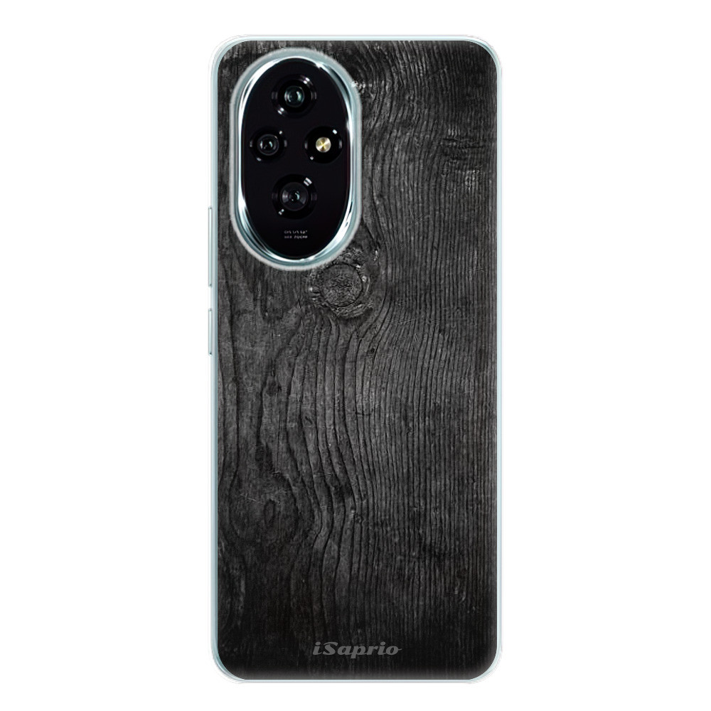 Odolné silikónové puzdro iSaprio - Black Wood 13 - Honor 200