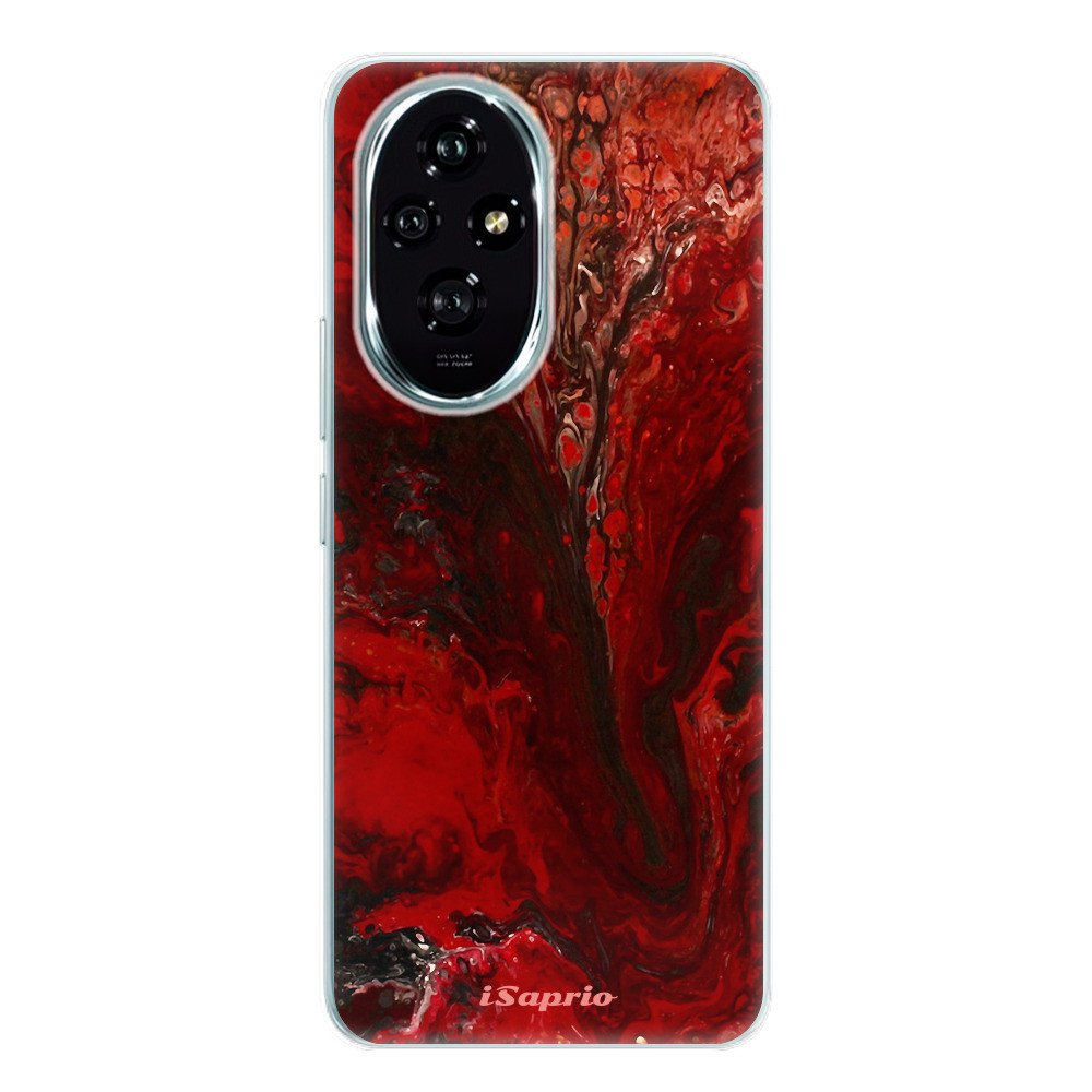 Odolné silikónové puzdro iSaprio - RedMarble 17 - Honor 200