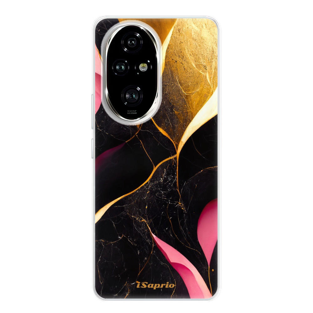 Odolné silikónové puzdro iSaprio - Gold Pink Marble - Honor 200 Pro