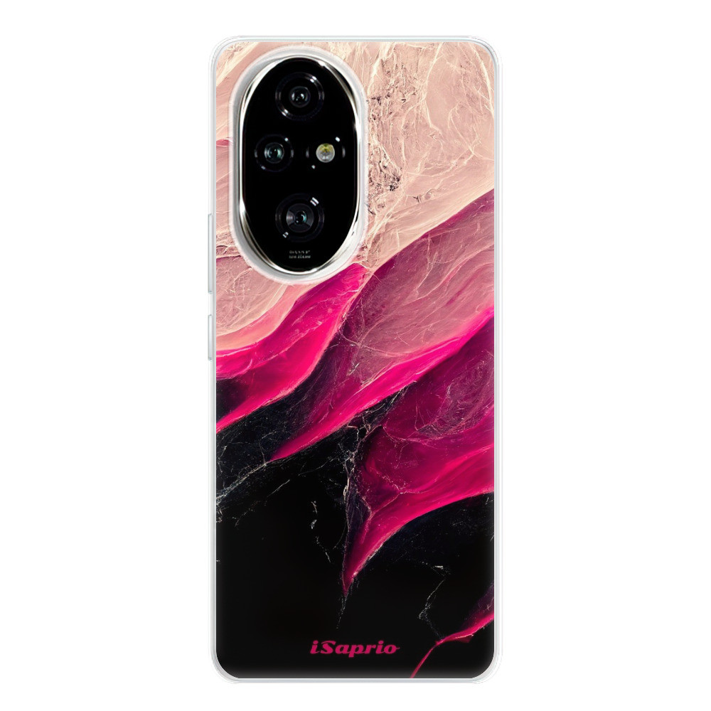 Odolné silikónové puzdro iSaprio - Black and Pink - Honor 200 Pro