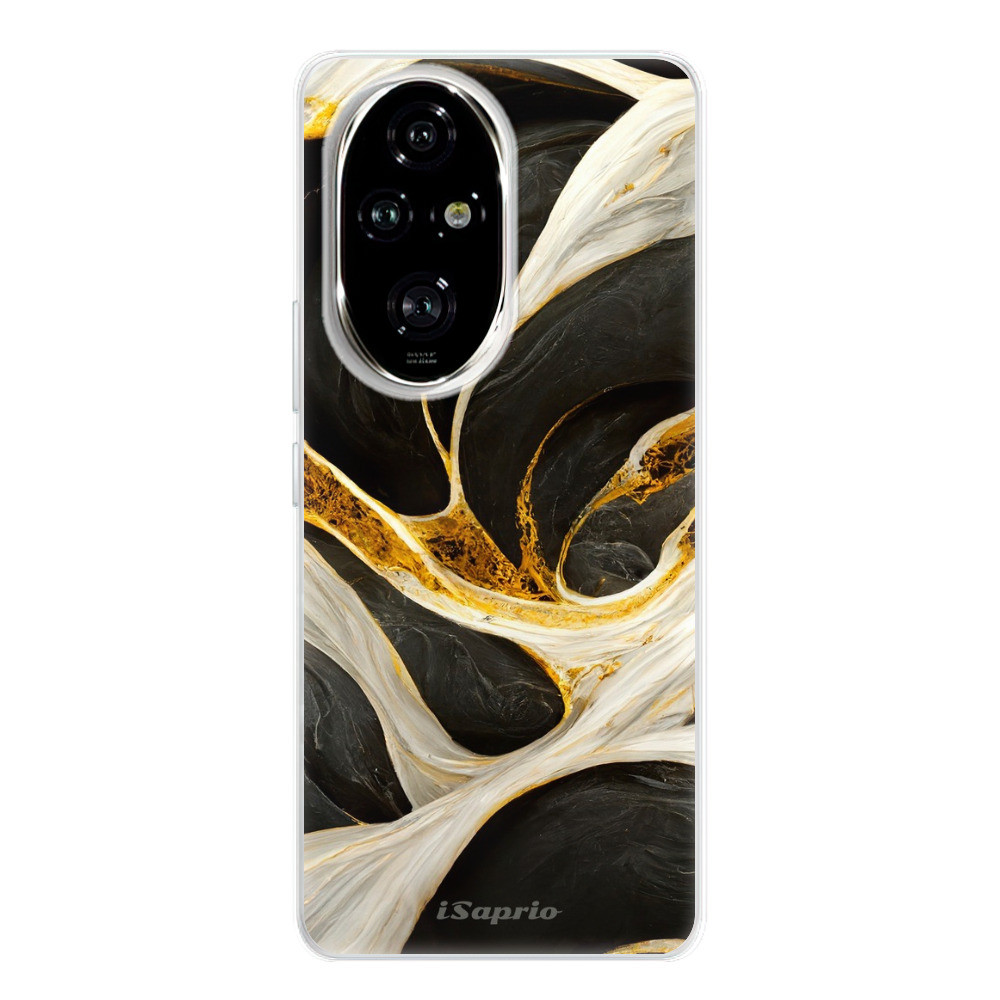 Odolné silikónové puzdro iSaprio - Black and Gold - Honor 200 Pro