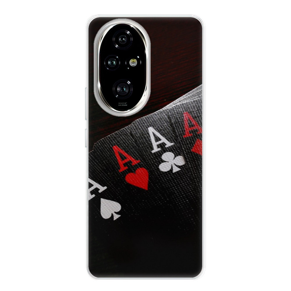 Odolné silikónové puzdro iSaprio - Poker - Honor 200 Pro