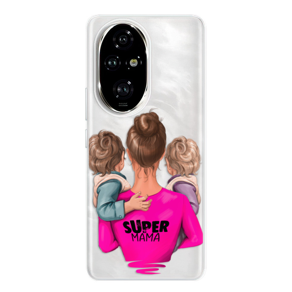 Odolné silikónové puzdro iSaprio - Super Mama - Two Boys - Honor 200 Pro