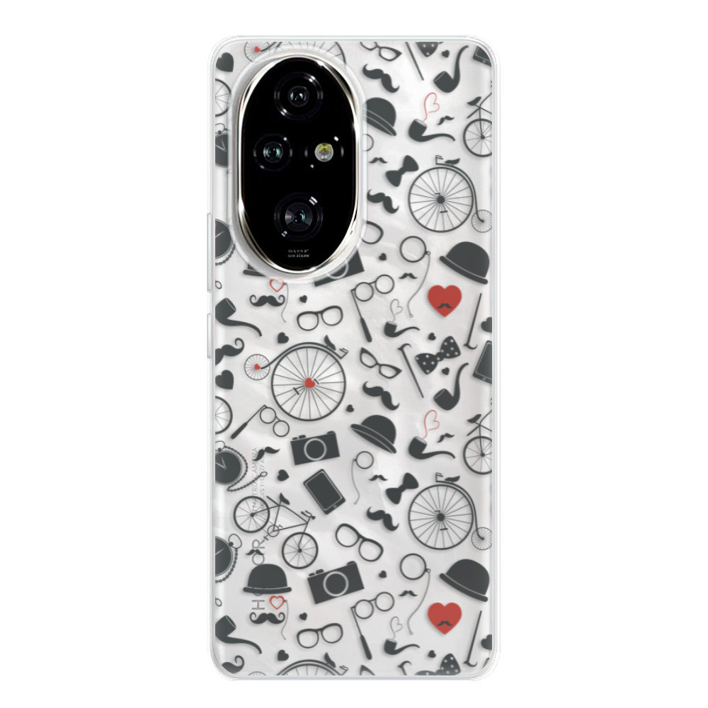 Odolné silikónové puzdro iSaprio - Vintage Pattern 01 - black - Honor 200 Pro