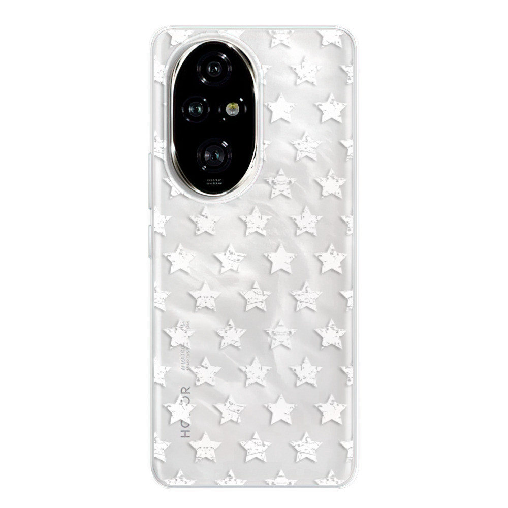 Odolné silikónové puzdro iSaprio - Stars Pattern - white - Honor 200 Pro