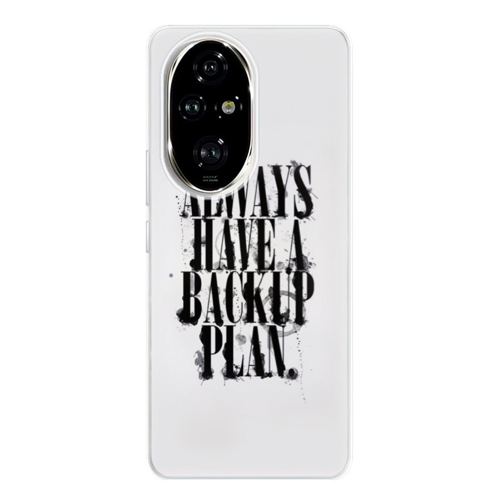 Odolné silikónové puzdro iSaprio - Backup Plan - Honor 200 Pro