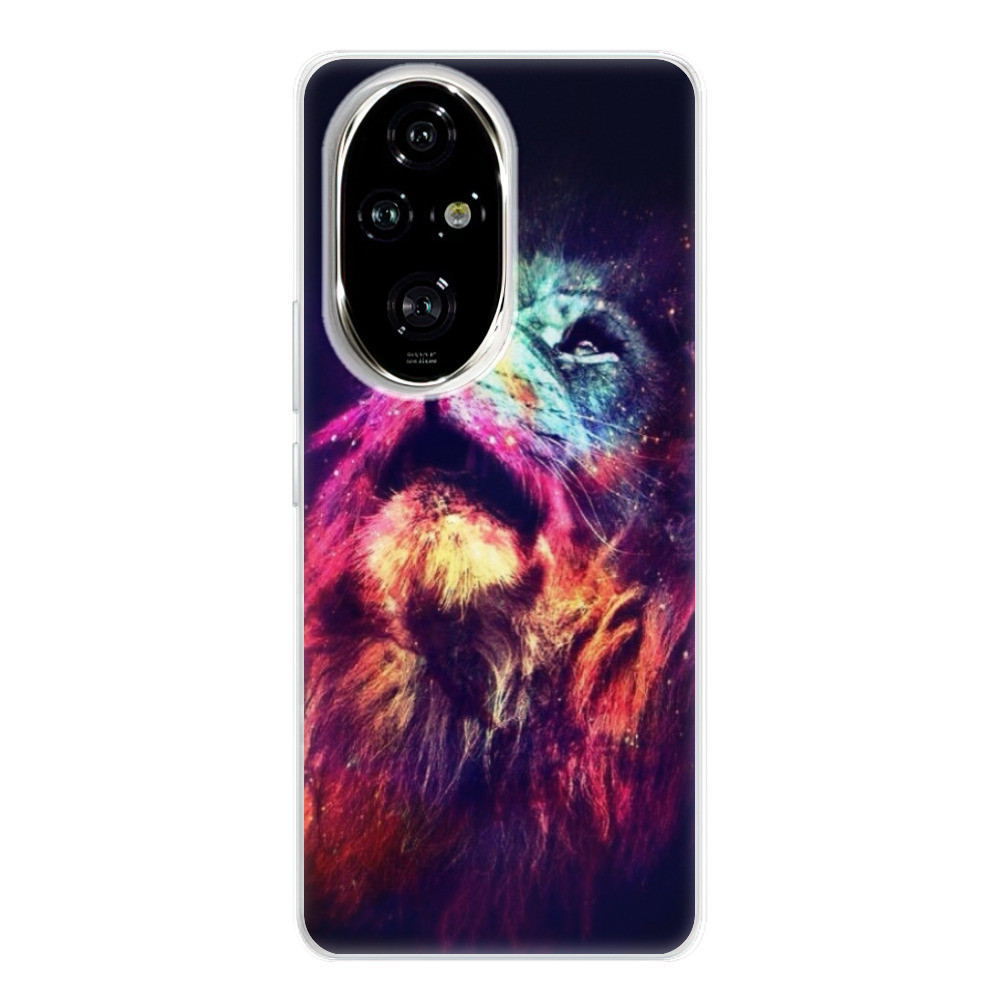 Odolné silikónové puzdro iSaprio - Lion in Colors - Honor 200 Pro