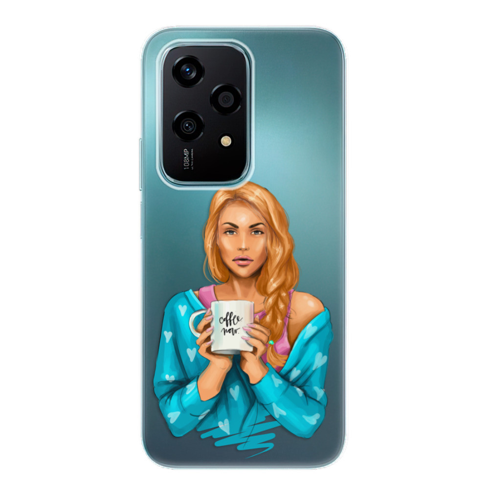Odolné silikónové puzdro iSaprio - Coffe Now - Redhead - Honor 200 Lite