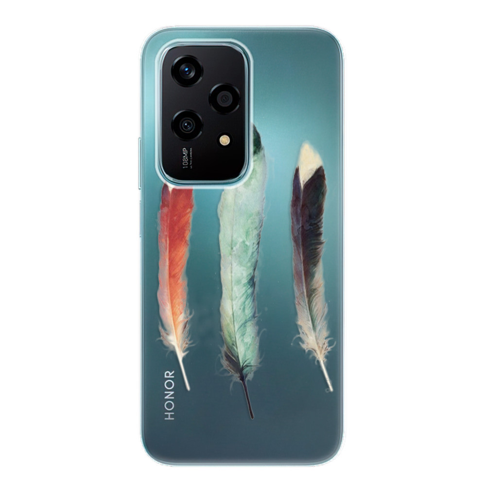 Odolné silikónové puzdro iSaprio - Three Feathers - Honor 200 Lite