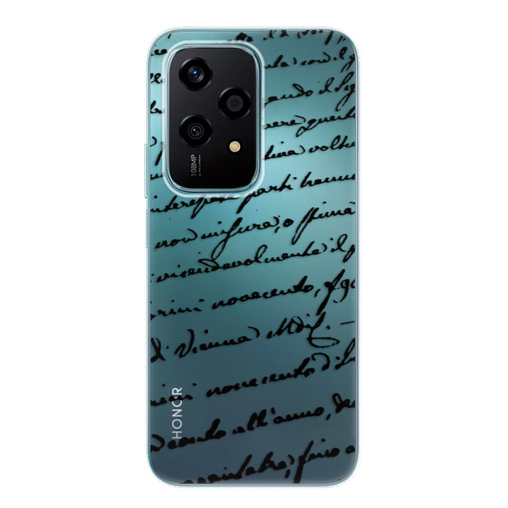 Odolné silikónové puzdro iSaprio - Handwriting 01 - black - Honor 200 Lite