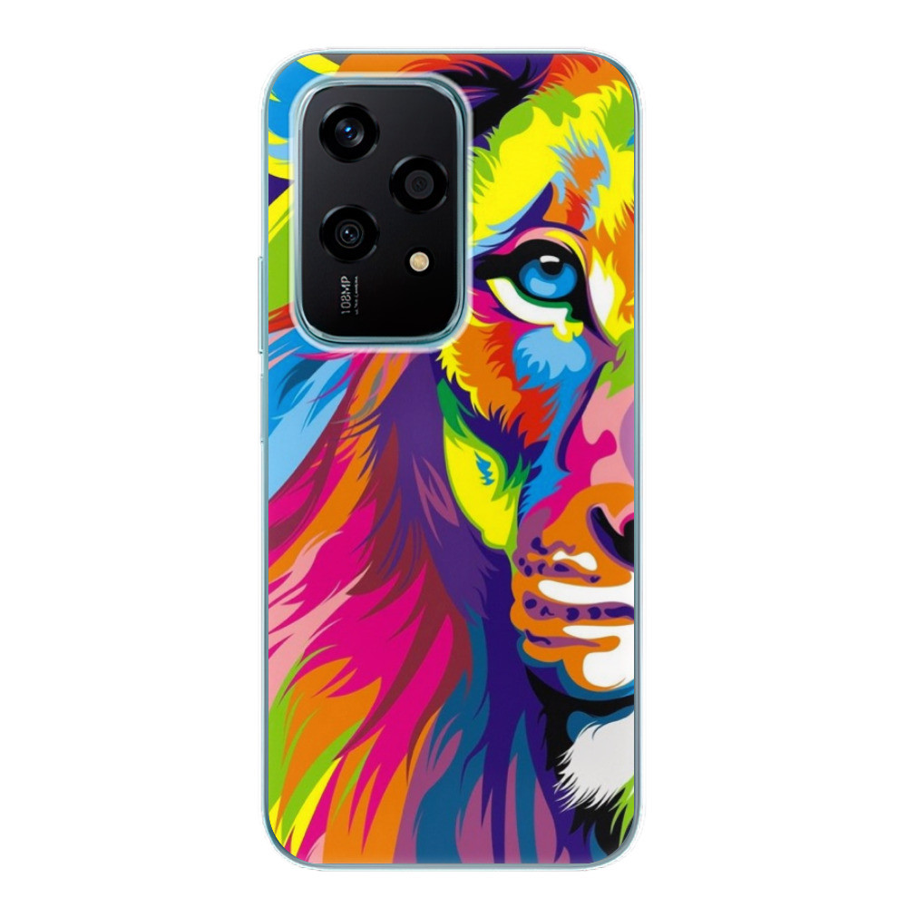 Odolné silikónové puzdro iSaprio - Rainbow Lion - Honor 200 Lite