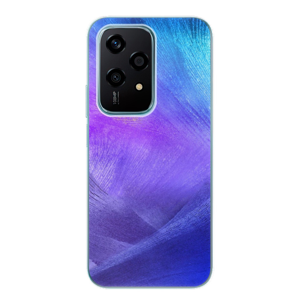 Odolné silikónové puzdro iSaprio - Purple Feathers - Honor 200 Lite
