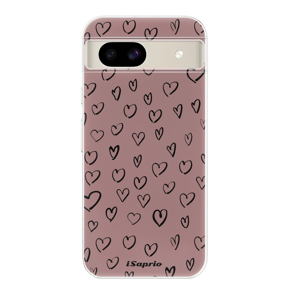 Odolné silikónové puzdro iSaprio - Heart Dark - Google Pixel 8a