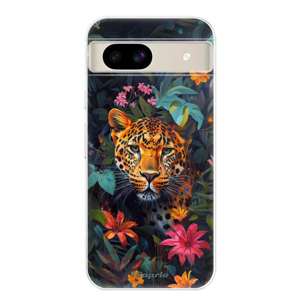 Odolné silikónové puzdro iSaprio - Flower Jaguar - Google Pixel 8a
