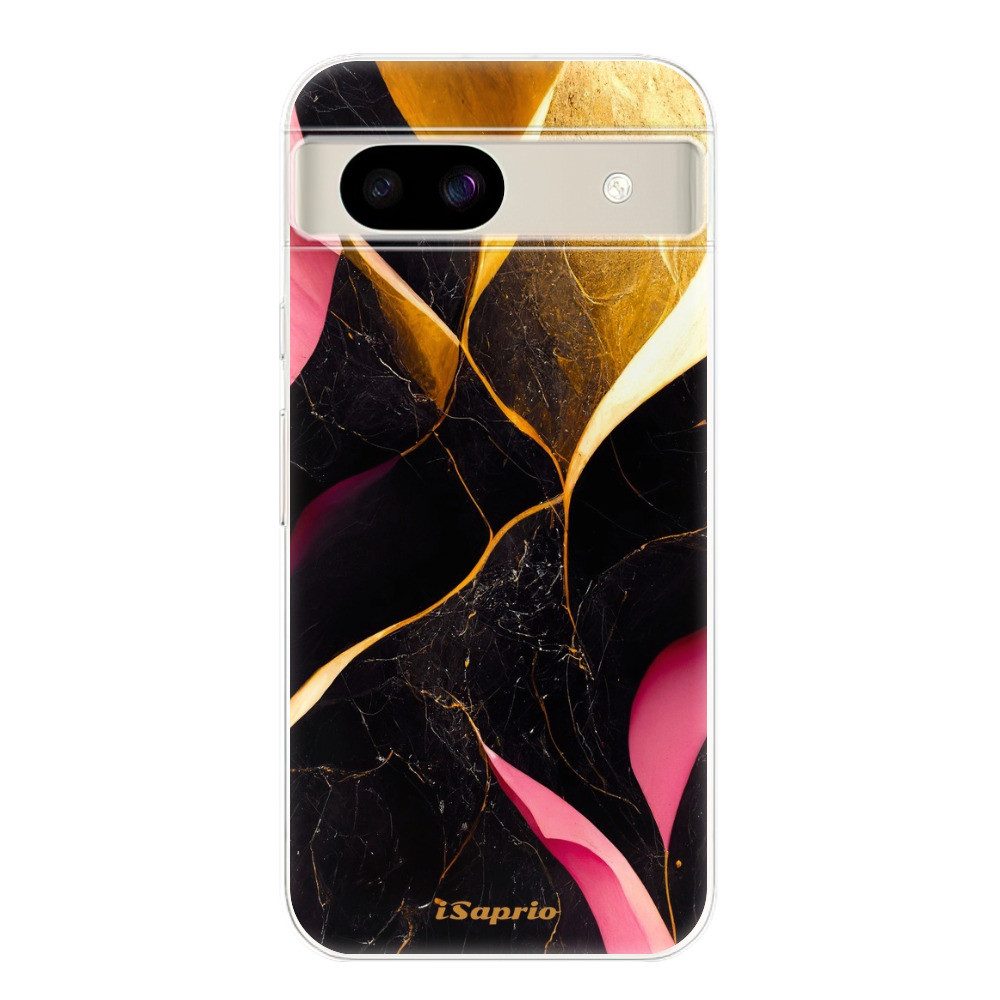 Odolné silikónové puzdro iSaprio - Gold Pink Marble - Google Pixel 8a