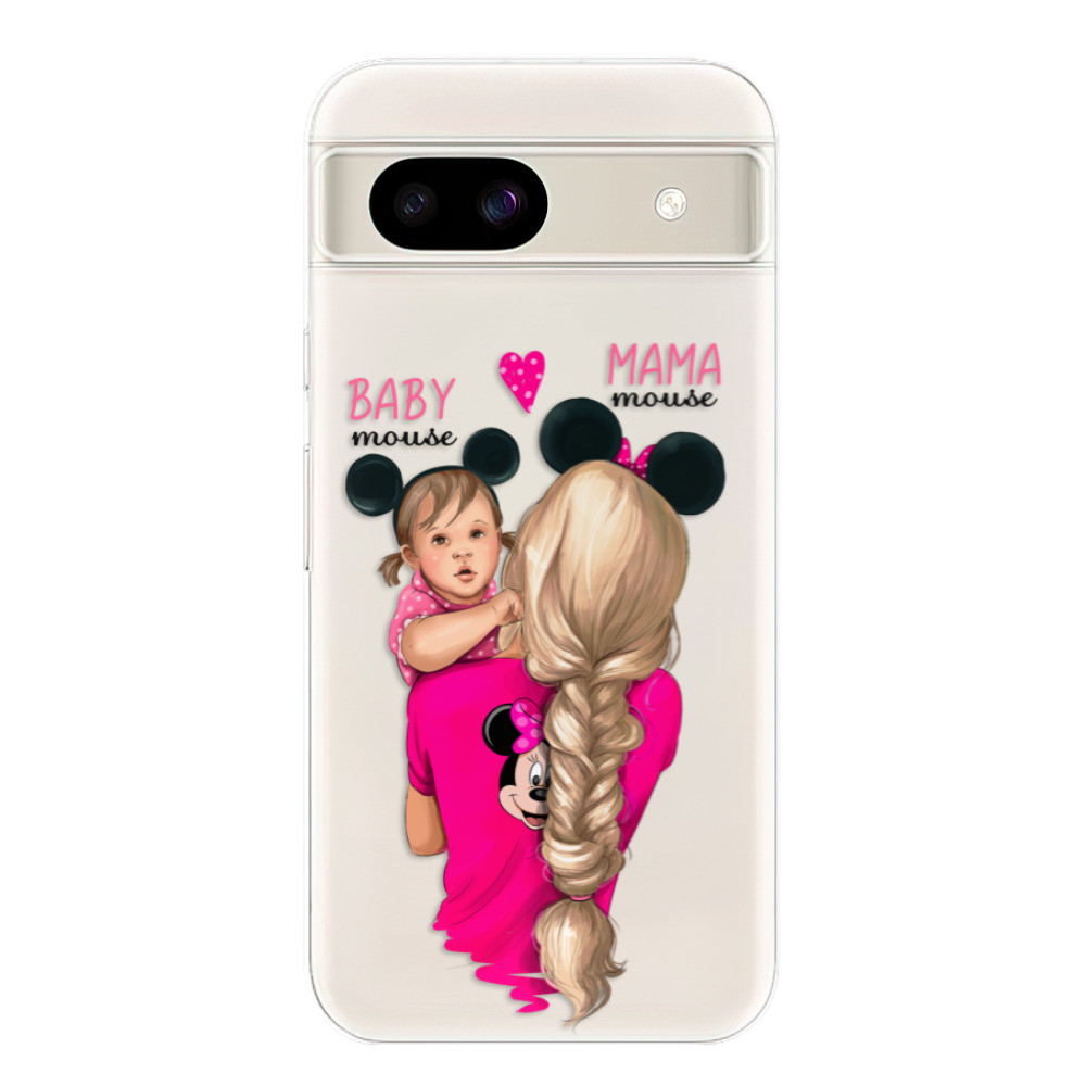 Odolné silikónové puzdro iSaprio - Mama Mouse Blond and Girl - Google Pixel 8a