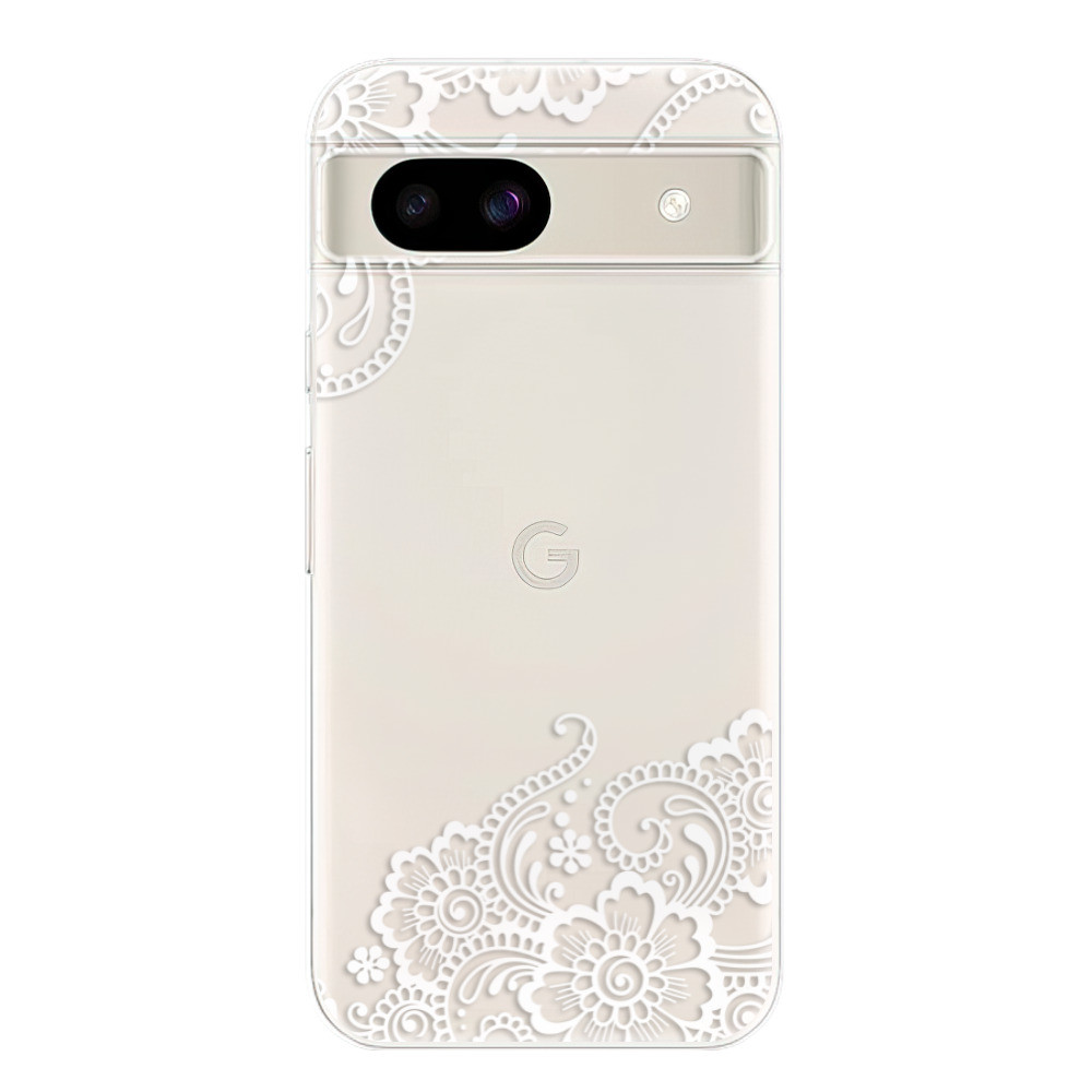 Odolné silikónové puzdro iSaprio - White Lace 02 - Google Pixel 8a